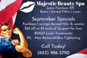 Majestic Beauty Spa 2019 September Specials