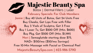 Majestic Beauty Spa February 2026 Specials
