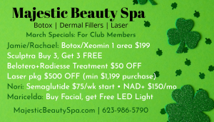 Majestic Beauty Spa March 2026 Specials