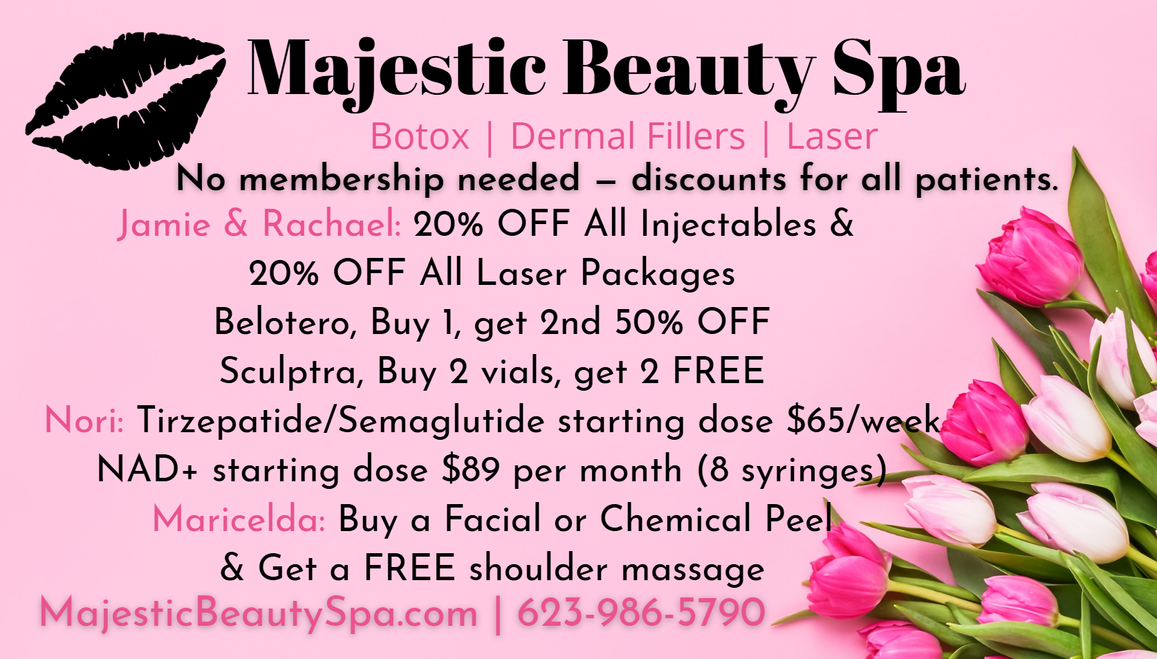 Majestic Beauty Spa May 2026 Specials